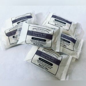 6 - Pharmacopia Cleansing Bar Soap Argan Oil Shea Butter Vitamin E 1.05 Oz